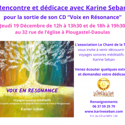 Rencontre et dedicace a plougastel avec karine seban 19 dec 1